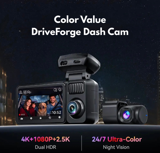 DriveForge Front Rear Dash Cam