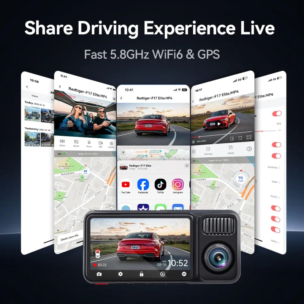 DriveForge Front Rear Dash Cam